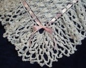 Lacey Heart Christening Blanket - Ready to Ship