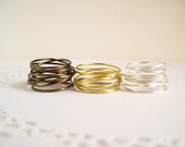 Chaos - wire wrapped ring   unisex
