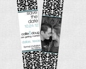 Personalized Wedding Save the Date PHOTO BOOKMARKS Set of 100 Custom Engagement Announcements Bookmark