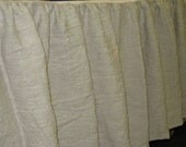 King Bed Skirt in Oatmeal Linen