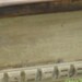 Farm Table - Primitive Style - in Distressed Cream and Warm Brown Stain