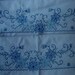 Hand Embroidered Royal Blue Pillow Cases