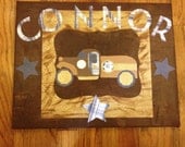 Personalized Boutique Custom Boys Truck Artwork - Pottery Barn Kids- Bryce Truck Painting