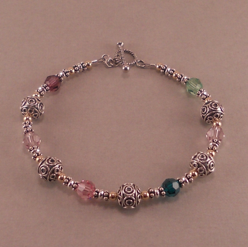 Mothers Bracelets Birthstone Bracelet By Sixsistersbeadworks