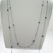 1.05 Carat  36" Inch Blue Diamond By The Yard Necklace 14k White Gold handmade