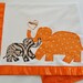 Mama and Baby Elephant Organic Newborn Baby Blanket -- Free Shipping