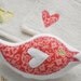 Organic Baby Girl Gift Set - Organic Pink Blanket, 2 Retro Birds and 2 Organic Washcloths