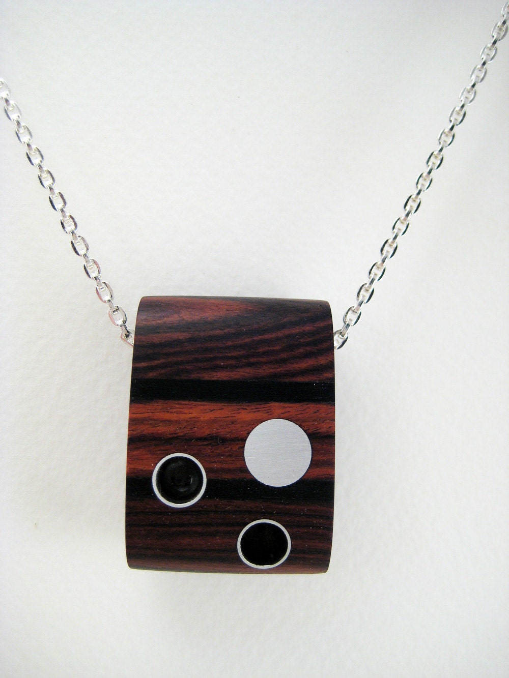 wooden pendant with aluminum and resin, wood, modern, unique, Reflecting Pools
