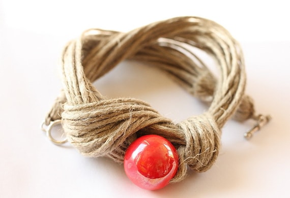 SALE Touch of Red Necklace