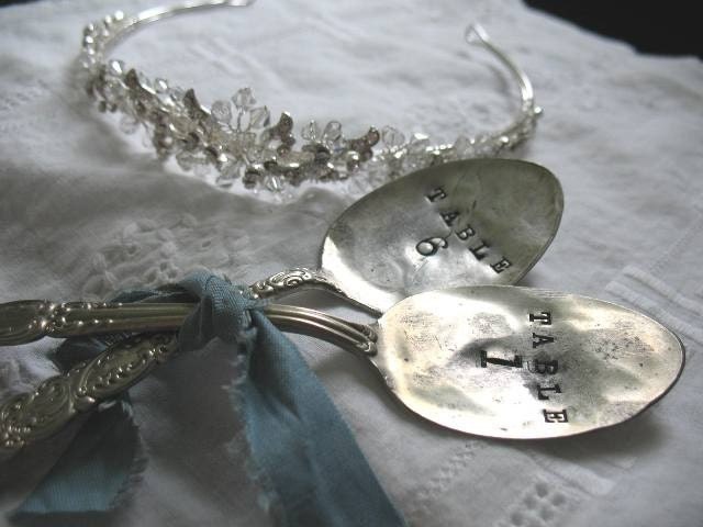 Vintage Silverware Wedding Reception Table Numbers