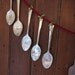 Vintage Silverware Silver Plate Teaspoon Merry Christmas Garland Ornament