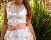 Sophia beautiful silk floral dress: size XS