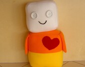 Robot Stuffed Animal: Halloween Edition Candycorn