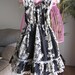 SIZE 5/6 - Black Floral - Toddler Girls Dress