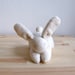 Bunny - organic, white, soft, cuddly, waldorf, eco friendly