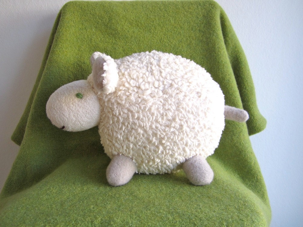 Sheep, lamb, organic, soft, cuddly, white, plushie, baby, toddler, shower gift