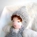 Reserved for Alia - Waldorf doll, baggy doll, soft, organic, cuddly, lovey, cosy, sack doll, natural, eco friendly, grey