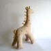 Giraffe, organic, color grown cotton, natural, eco friendly, brown, cosy, baby, shower gift, animal, can be vegan