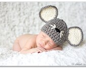 Cutest Mouse Ever Newborn Infant Baby Hat-Great Photography Prop