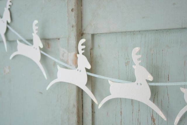 reindeer garland bunting