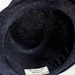 Unisex Straw Hand Blocked Hat Summer Dark Navy Rockabilly Men's Hats Trilby Women Fedora White Trim Tape