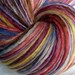Handspun Yarn 'Minni' Thick and Thin Single Hand Dyed Blue Faced Leicester