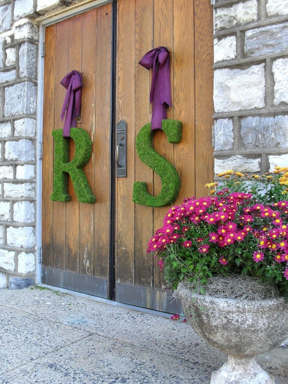 Moss Covered Letter - 20 inch