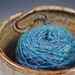 In Stock, READY TO SHIP- Yarn Bowl, Knitting Bowl - Handmade Pottery in our Earthy Brown Glaze
