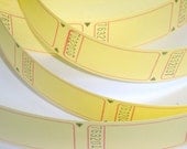 Yellow 5 Dozen Blank Journaling Tickets // 60pcs