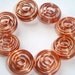 CLEARANCE SALE 12mm Copper Spiral Cage Beads 12pcs