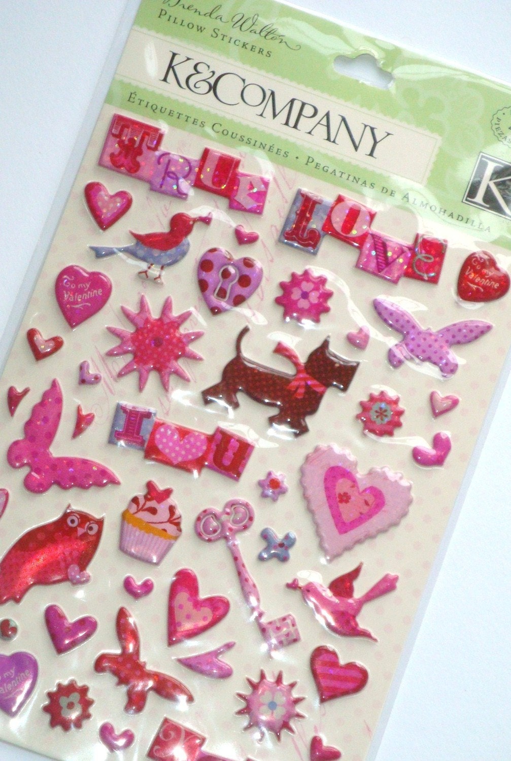 Sweet Talk Lots of Love Pillow Stickers from K&Company