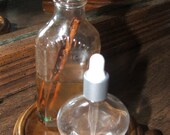 Three-Little Glass Bottles with Glass Dropper 1/2oz-FREE SHIPPING