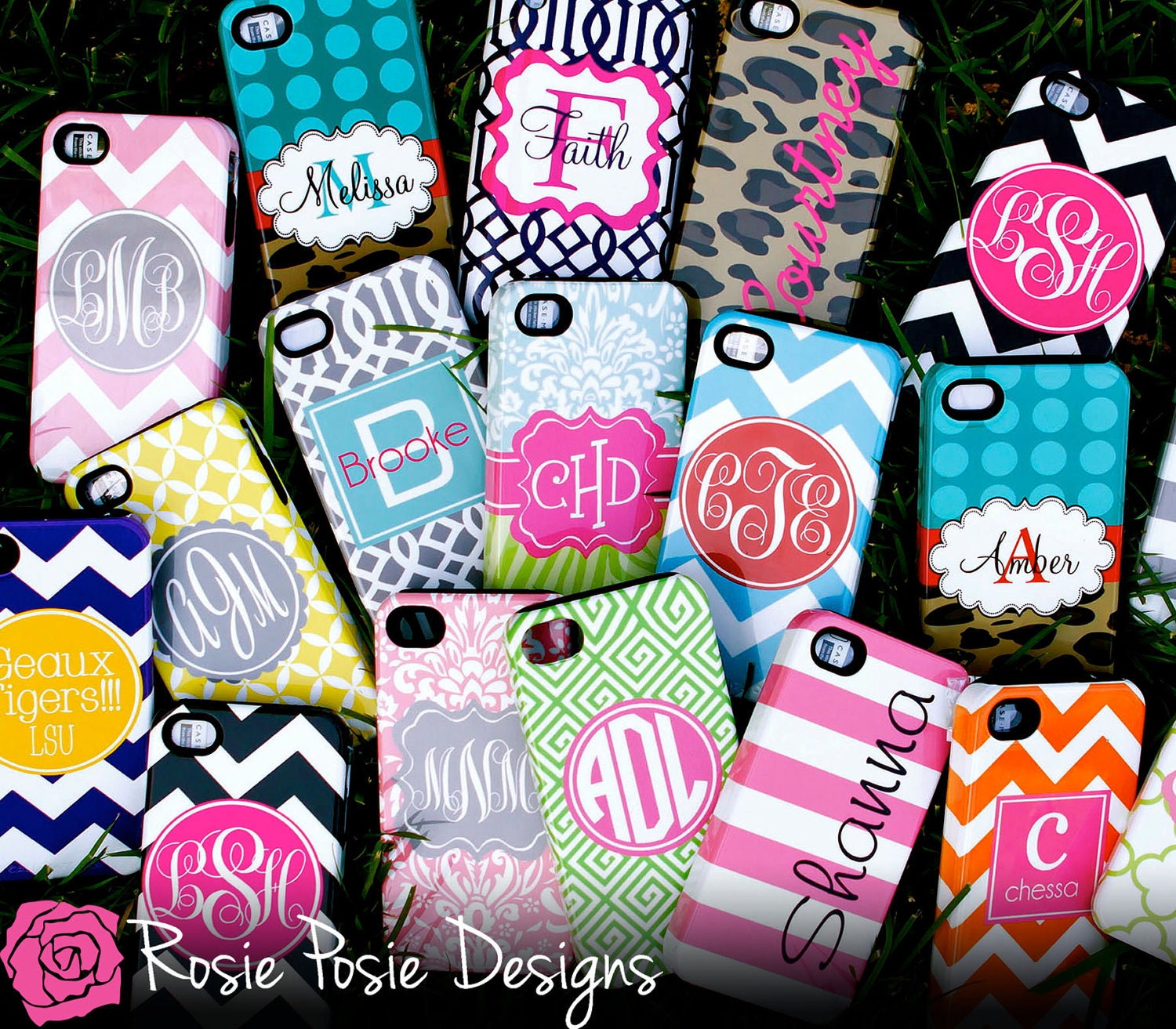 IPhone 5 XTREME Tough Monogrammed Cell Phone Case-Design Your Own