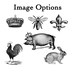 Personalized Fleur De Lis Vintage Melamine Tray