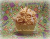 Candy Corn Cupcake Candle