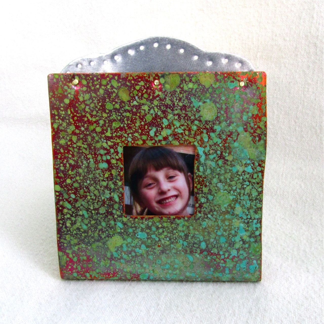 Picture Frame - Small Picture Frame - Green - 3" x 3 1/2"