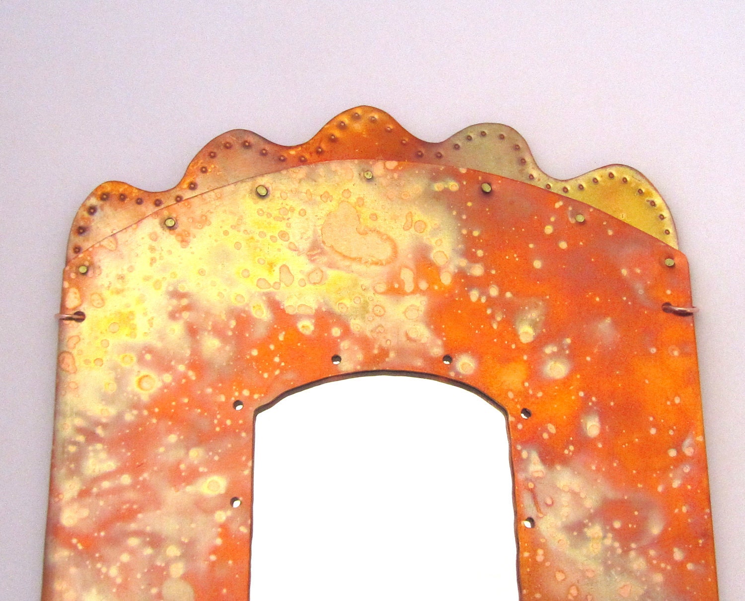 Tall Copper Mirror - Wall Mirror - 5 1/4" x 12 1/4"