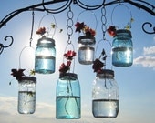 10 Hanging Mason Jar Vases Flower Frog LIDS, Mason Jar Wedding Decorations, DIY Lids Only-  No Jars