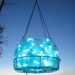 Icy Blue Wedding Mason Jar Chandelier Hanging Blue Lighting, Home Decor, Weddings, Parties, Lights, Mason Jar Lights