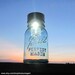 Original Mason Jar Solar Light Blue Antique Ball Mason Jar Lantern, Outdoor, Garden, Wedding, Decoration, Porch, Upcycled Handmade Solar Jar