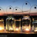 Candle Jar Gifts 8 DIY Hostess or Favor Gifts, Silver Gold Mason Jar Party Lanterns with Bell Decor, Hanging Lids Only,No Jars