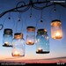 Candle Jar Gifts 8 DIY Hostess or Favor Gifts, Silver Gold Mason Jar Party Lanterns with Bell Decor, Hanging Lids Only,No Jars