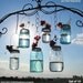 10 Hanging Mason Jar Vases Flower Frog LIDS, Mason Jar Wedding Decorations, DIY Lids Only- No Jars
