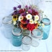 Mason Jar Flower Lid Mixed Sizes 5 Upcycled FLOWER FROG LIDS Wide Mouth, Regular, Garden, Wedding, Centerpiece, No Jars