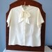 Pussy Bow Blouse Judy Bond Vintage 60s Top Tie Neck Shirt Large As Is