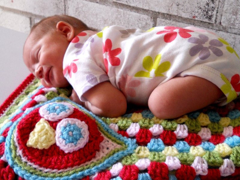 Baby Blanket Custom Owl Granny