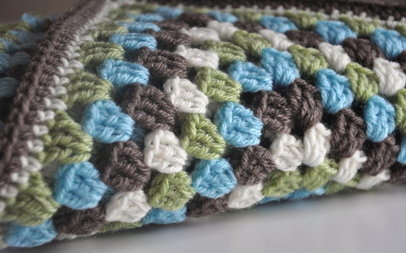 Owl Baby Blanket Granny Baby Blanket & Matching Hat - Alton