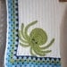 Baby Blanket Granny Border Octopus Green