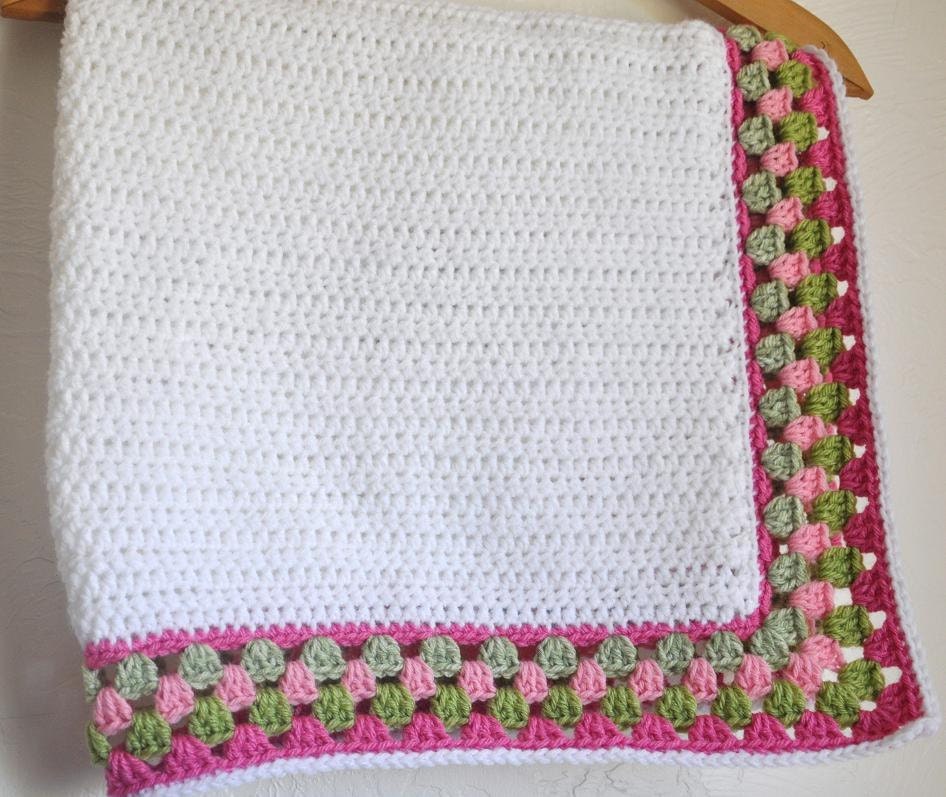 Personalized Baby Blanket Granny Border