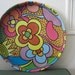 vintage 70s Psychedelic Cocktail Tray - Tea Tray - Serving Platter